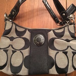 Authentic Coach signature handbag